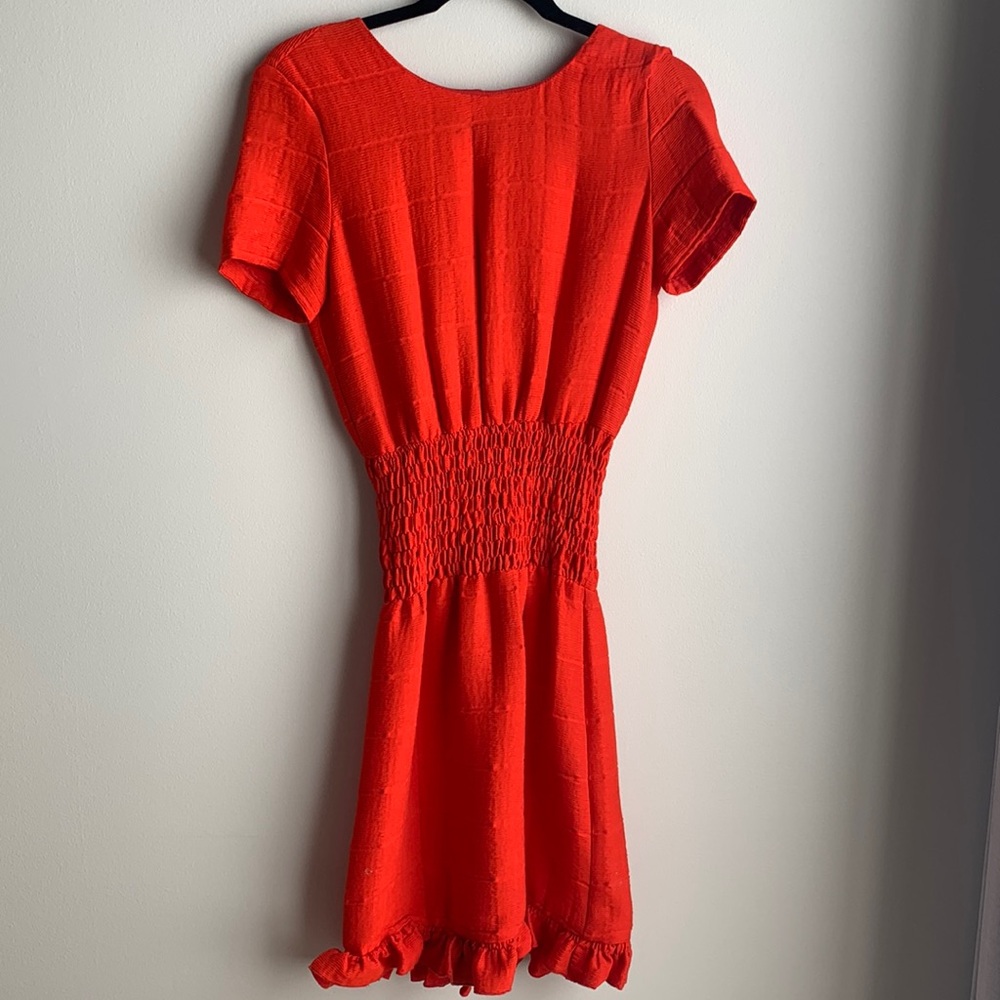 Beautiful red Maje dress for cocktail party.
